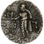 Indo-Scythian Kingdom, Azes I, Drachm, ca. 58-12 BC, Taxila, Silver, AU(50-53)