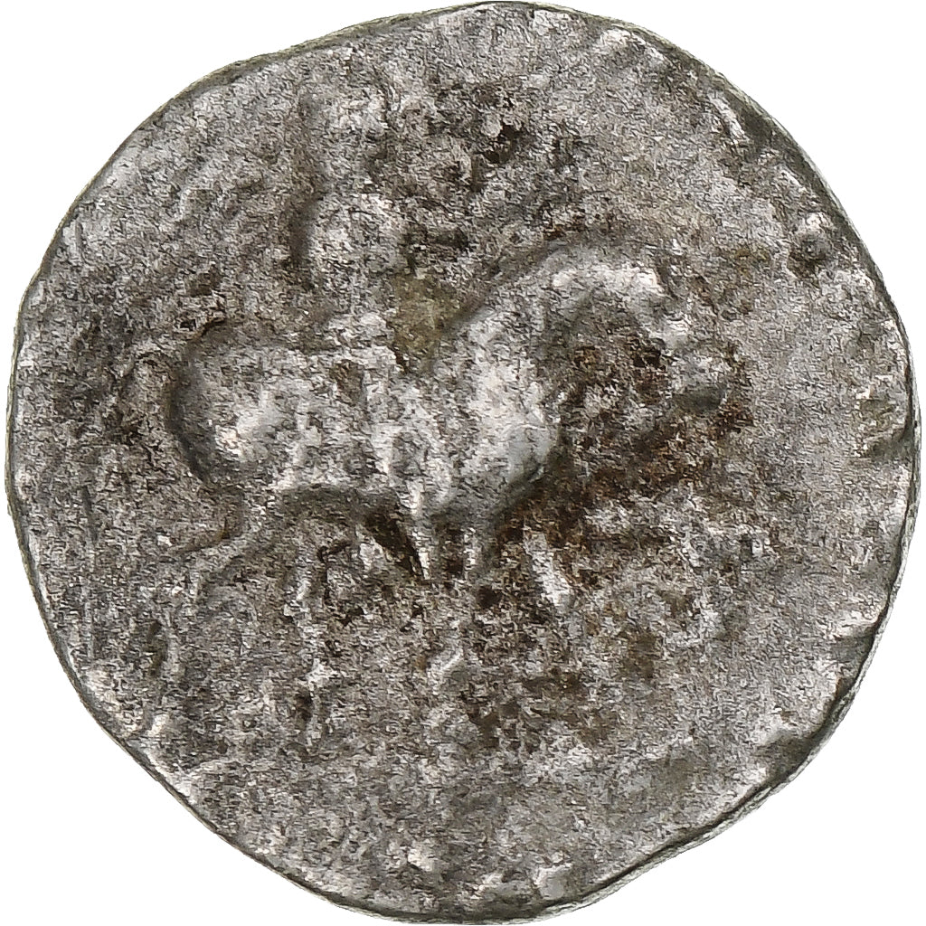 Indo-Scythian Kingdom, Azes I, Drachm, ca. 58-12 BC, Taxila, Silver, EF(40-45)