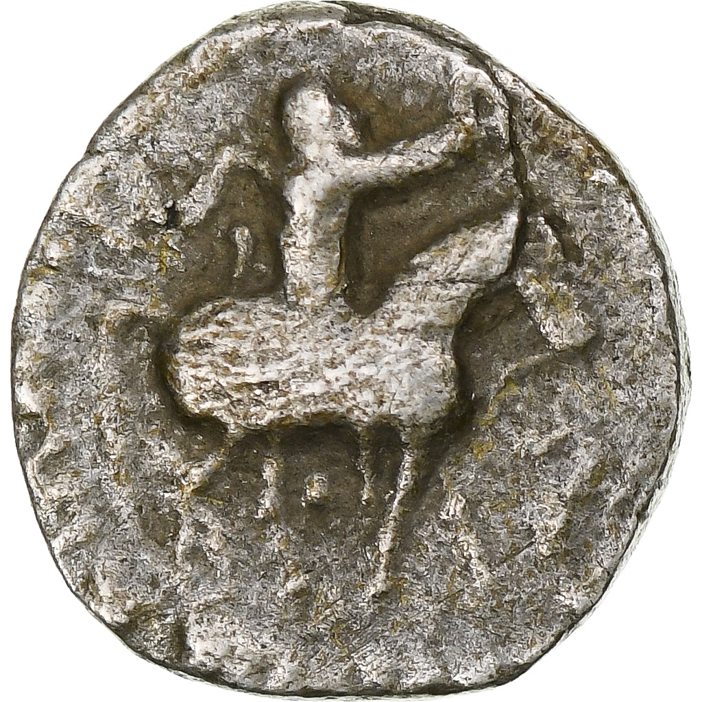 Indo-Scythian Kingdom, Azes I, Drachm, ca. 58-12 BC, Taxila, Silver, EF(40-45)