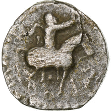 Indo-Scythian Kingdom, Azes I, Drachm, ca. 58-12 BC, Taxila, Silver, EF(40-45)