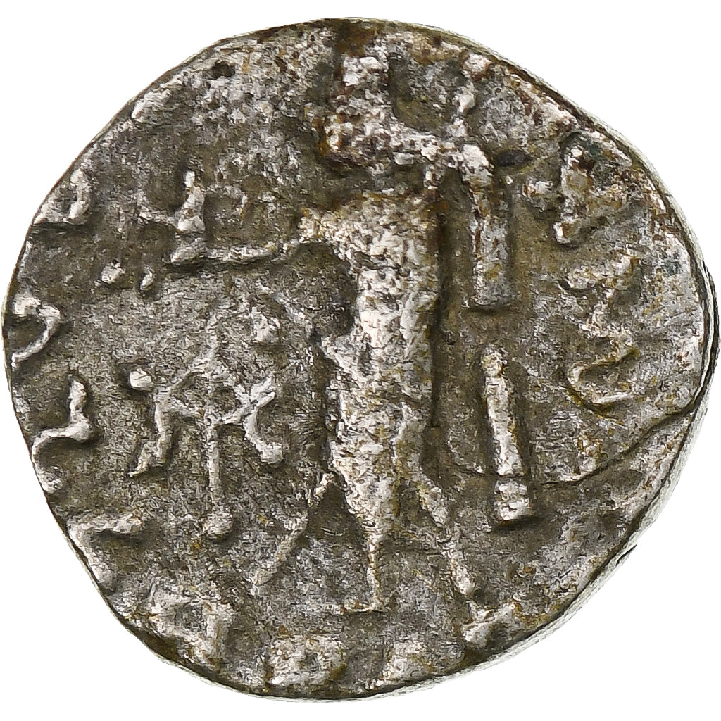 Indo-Scythian Kingdom, Azes I, Drachm, ca. 58-12 BC, Taxila, Silver, EF(40-45)