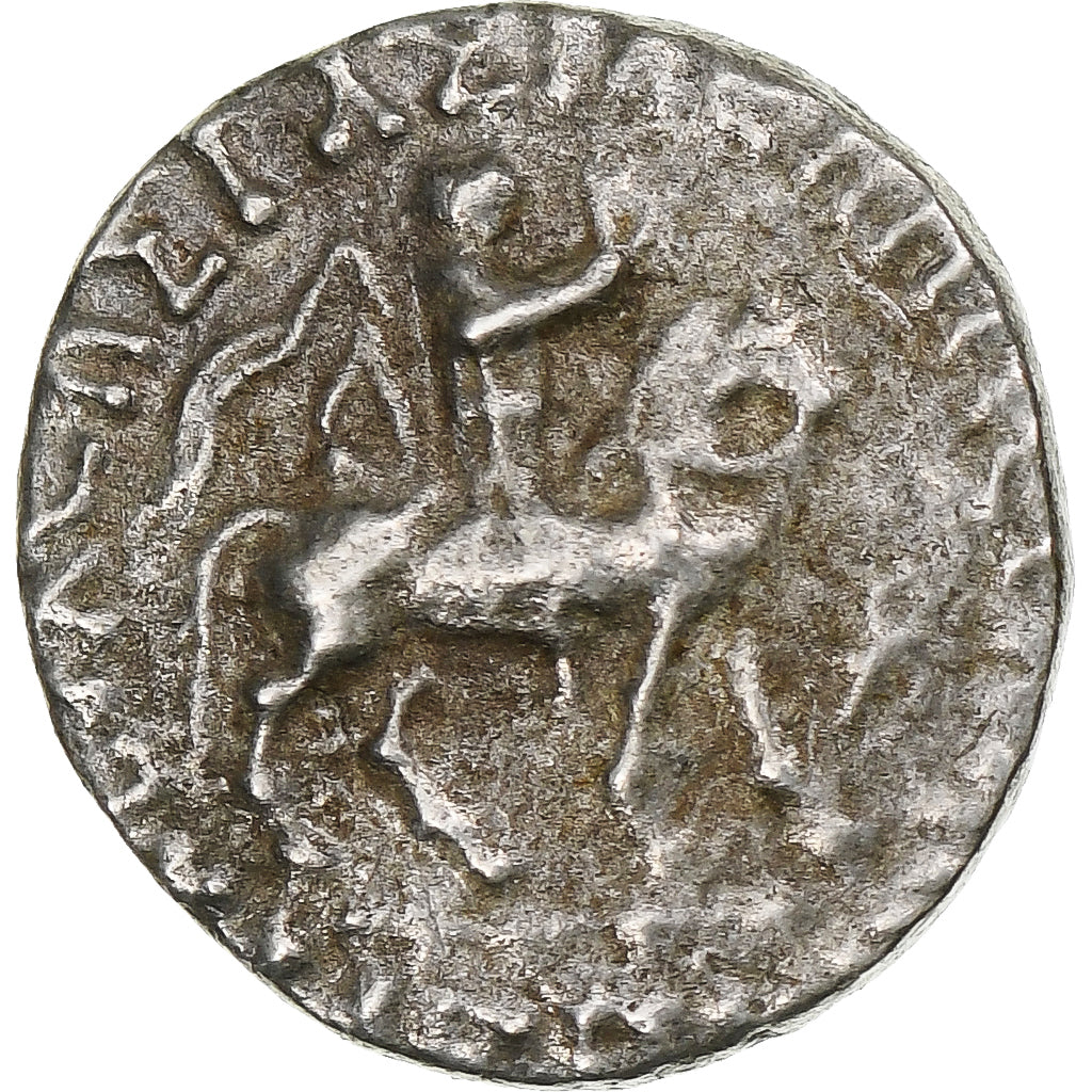 Indo-Scythian Kingdom, Azes I, Drachm, ca. 58-12 BC, mint in Gandhara, Silber