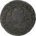França, Louis XIII, Double Tournois, 1639, Axe Loire-Rhône, Cobre, VF(20-25)