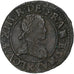 Frankrijk, Louis XIII, Double Tournois, 1619, Bordeaux, Koper, FR+, CGKL:276