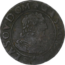 Fürstentum Dombes, Gaston d'Orléans, Double Tournois, 1639, Trévoux, Kupfer