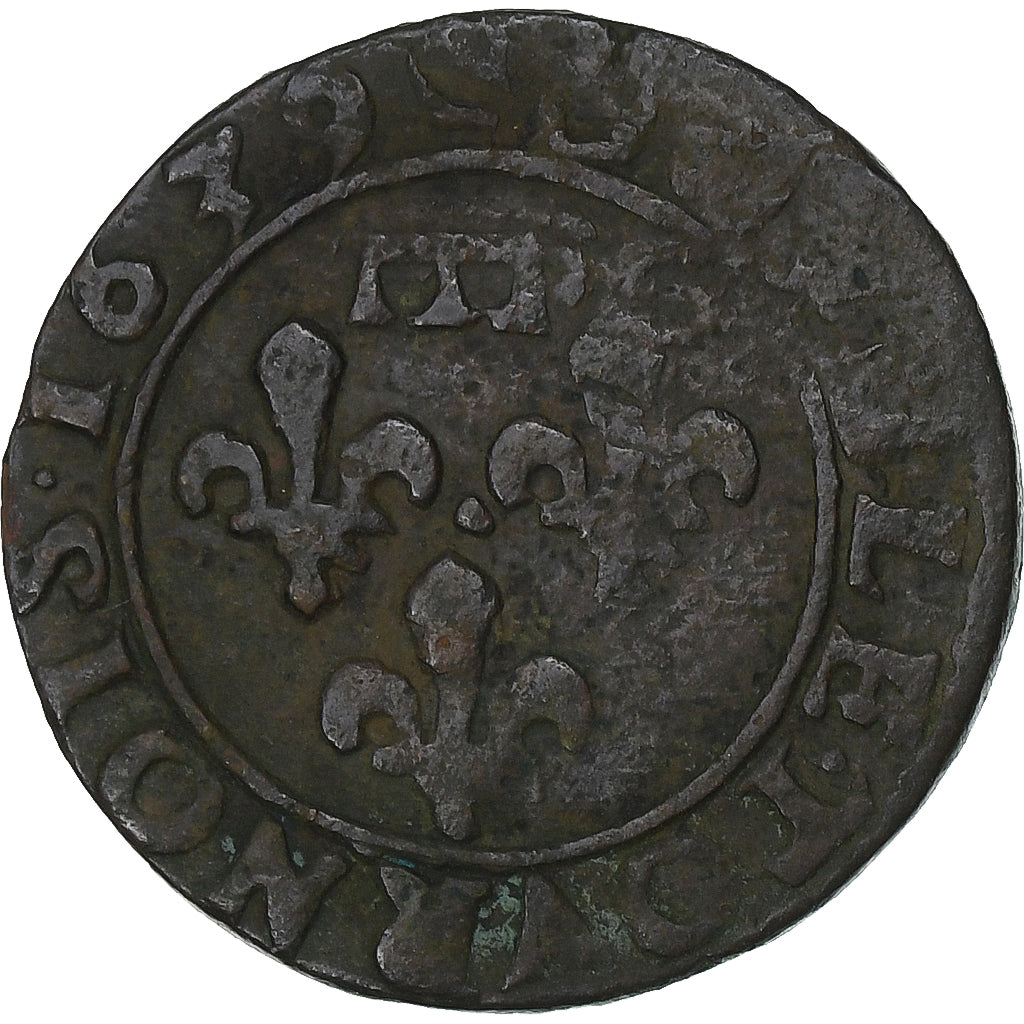 Fürstentum Dombes, Gaston d'Orléans, Double Tournois, 1639, Trévoux, Kupfer