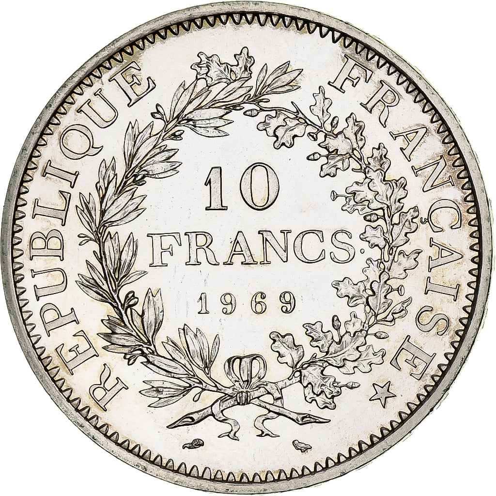 France, 10 Francs, Hercule, 1969, Paris, Argent, SPL, Gadoury:813, KM:932