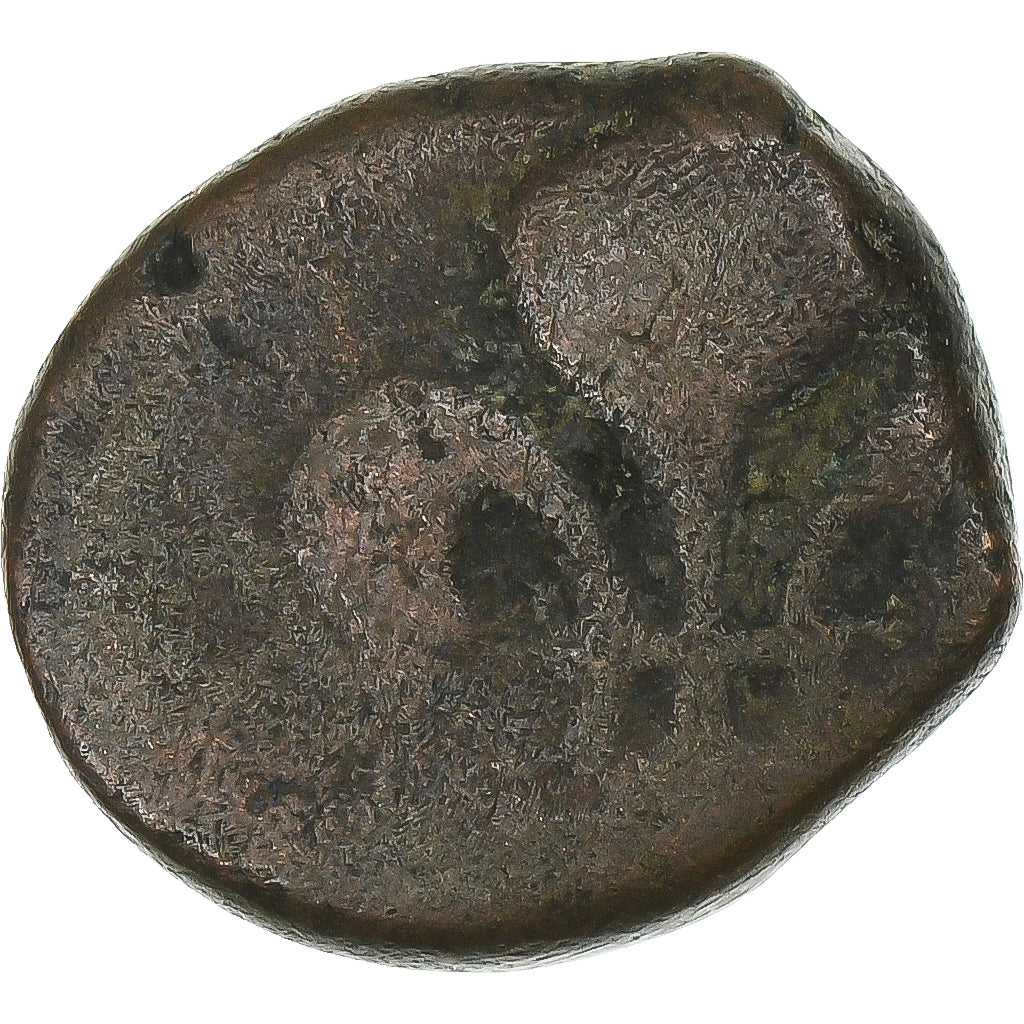 French India, Louis XV, Doudou, n.d. (1715-1774), Pondicherry, Bronze, VF(30-35)