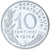 France, 10 Centimes, Marianne, 1975, MDP, Piéfort, Argent, FDC, Gadoury:46.P2