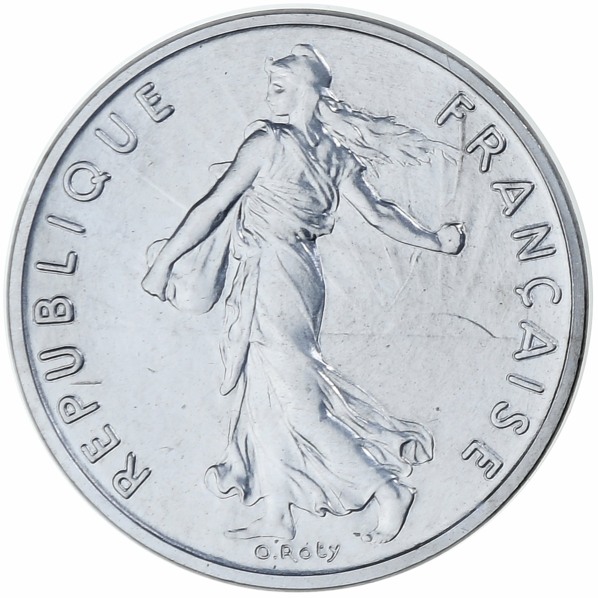 France, 1/2 Franc, Semeuse, 1975, MDP, Piéfort, Silver, MS(65-70)