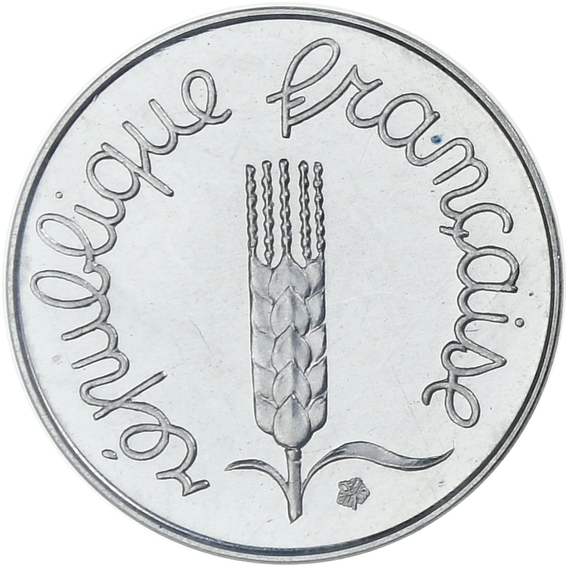 França, 1 Centime, Épi, 1973, MDP, Piéfort, Aço Inoxidável, MS(65-70)