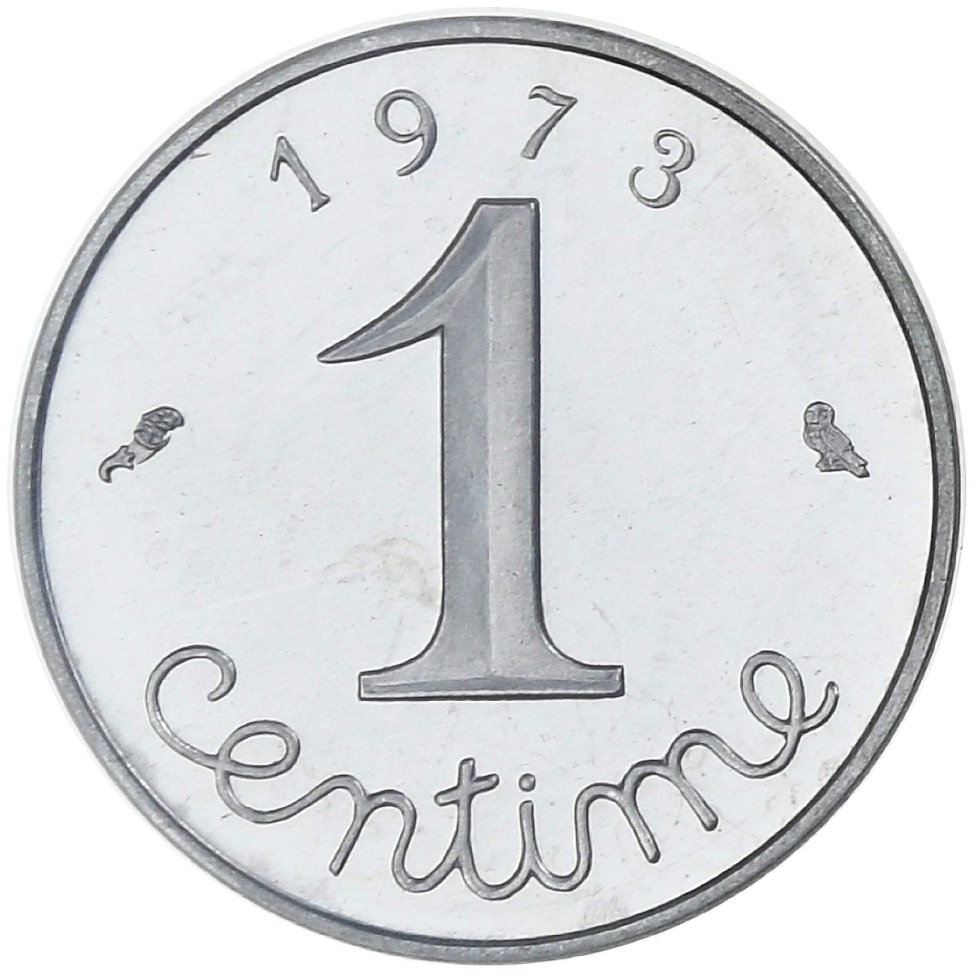 França, 1 Centime, Épi, 1973, MDP, Piéfort, Aço Inoxidável, MS(65-70)