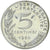 Francia, 5 Centimes, Marianne, 1980, MDP, Piéfort, Aluminio y cuproníquel