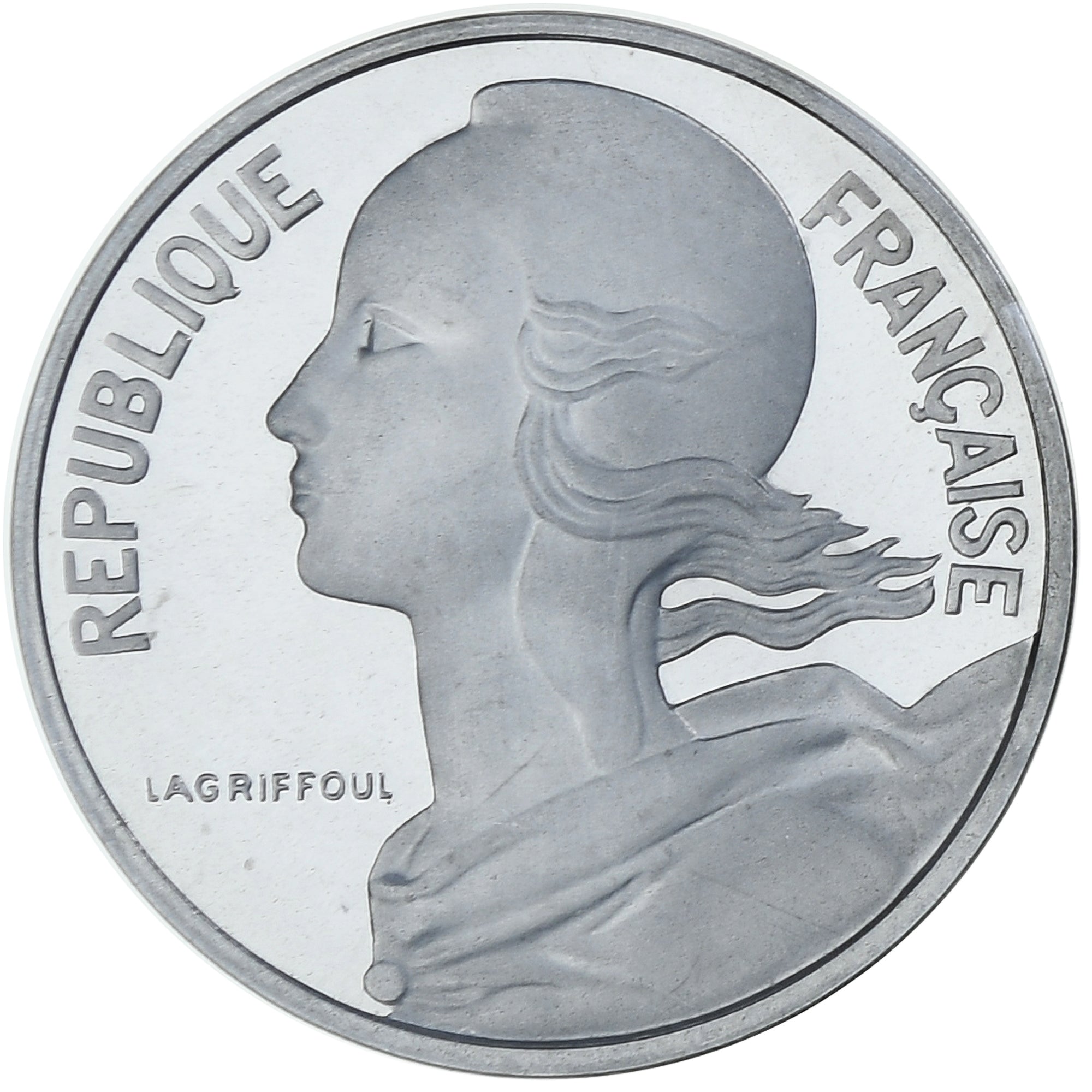 Frankrijk, 10 Centimes, Marianne, 1973, MDP, Piéfort, Zilver, FDC
