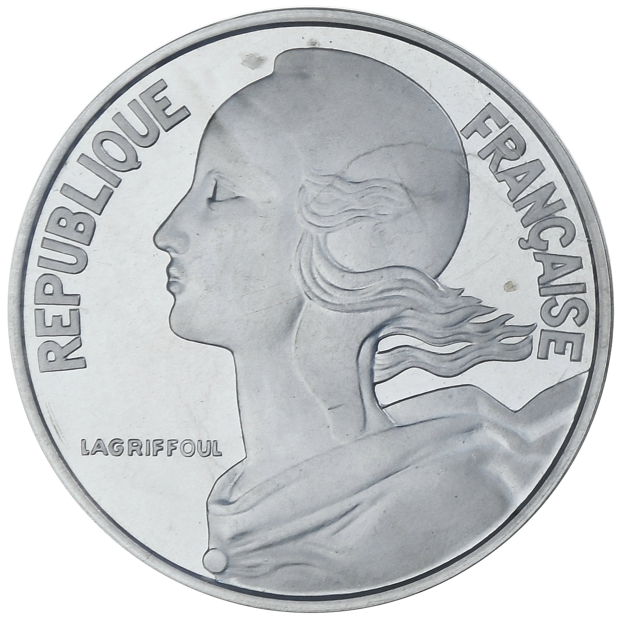 France, 20 Centimes, Marianne, 1973, MDP, Piéfort, Silver, MS(65-70)