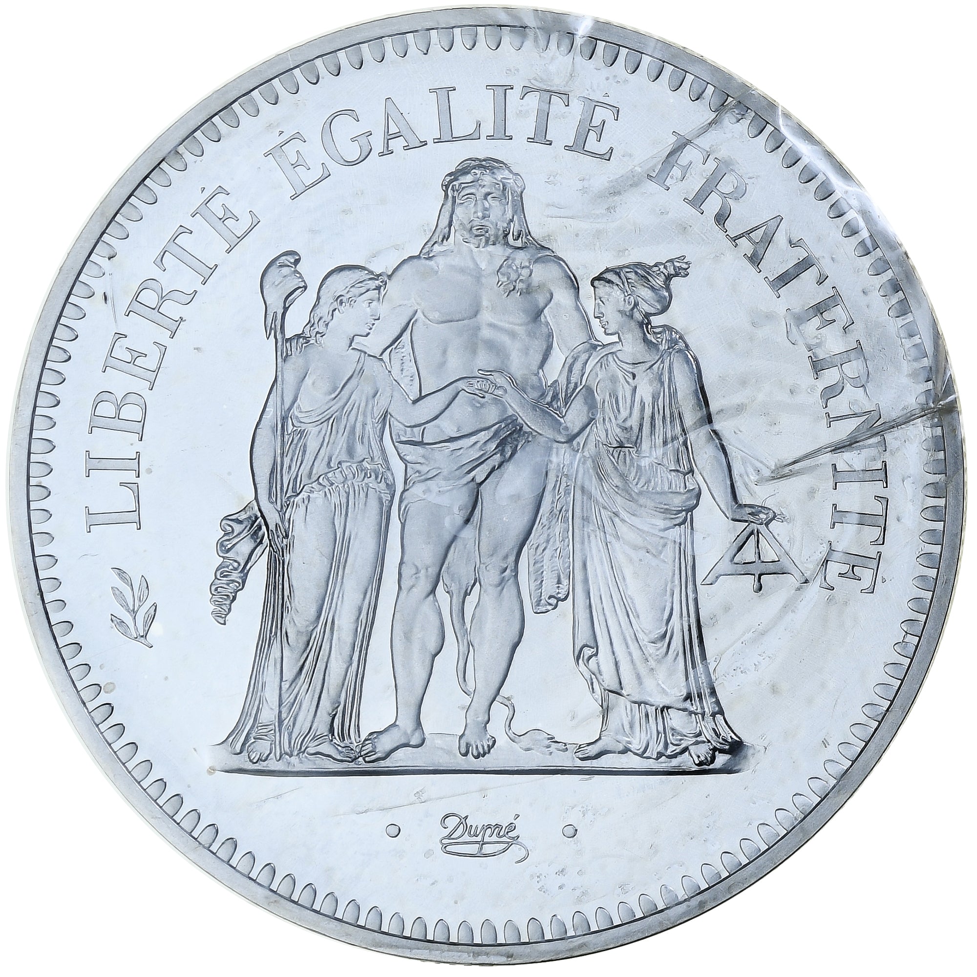 France, 50 Francs, Hercule, 1974, MDP, Piéfort, Silver, MS(65-70)
