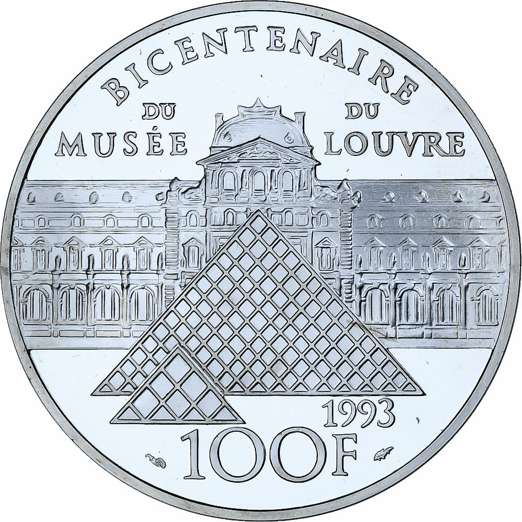 Frankreich, 100 Francs, Mona Lisa, 1993, Paris, PP, Silber, STGL