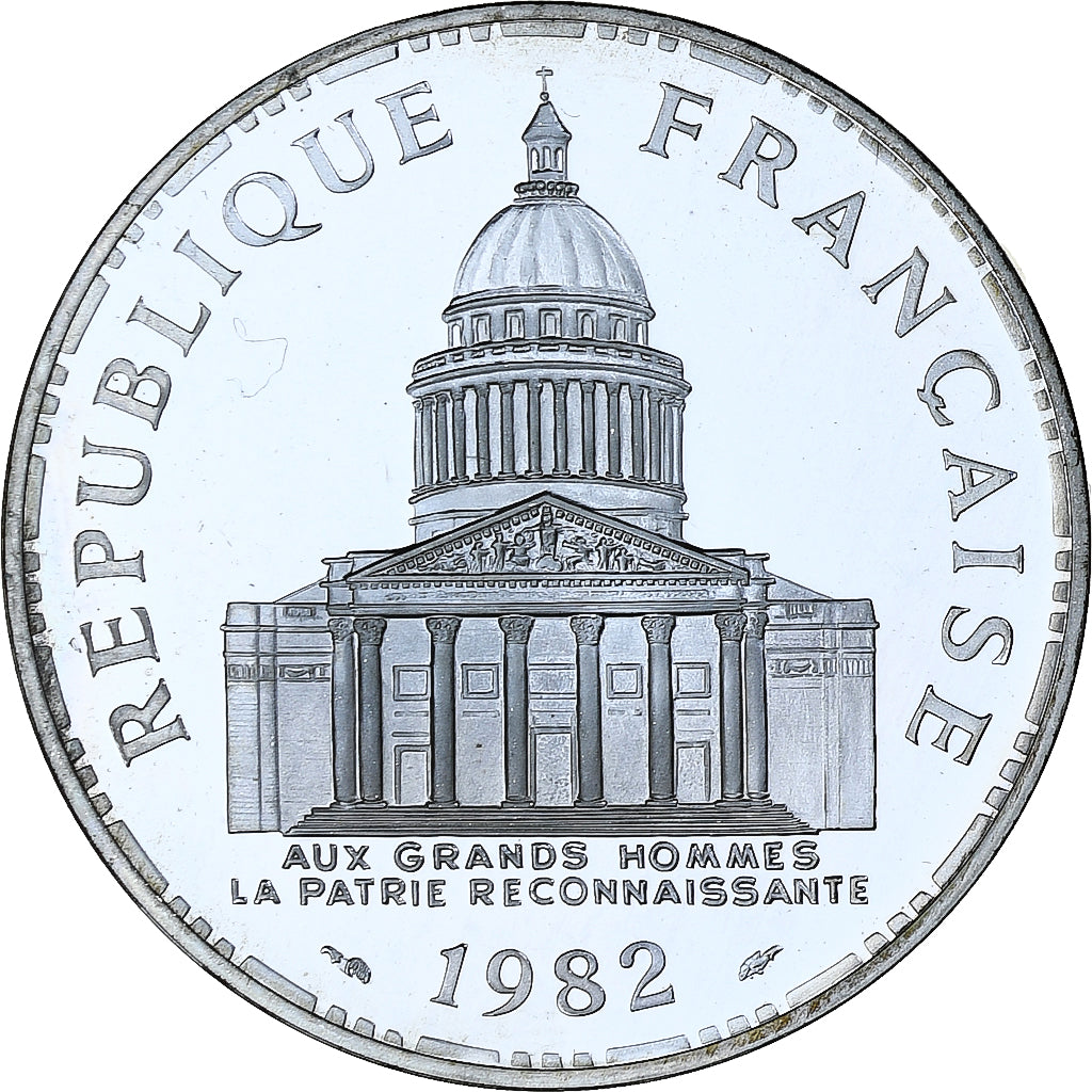 France, 100 Francs, Panthéon, 1982, MDP, Piéfort, Argent, FDC, Gadoury:232.P1