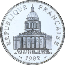 France, 100 Francs, Panthéon, 1982, MDP, Piéfort, Silver, MS(65-70)