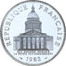 França, 100 Francs, Panthéon, 1982, MDP, Piéfort, Prata, MS(65-70)