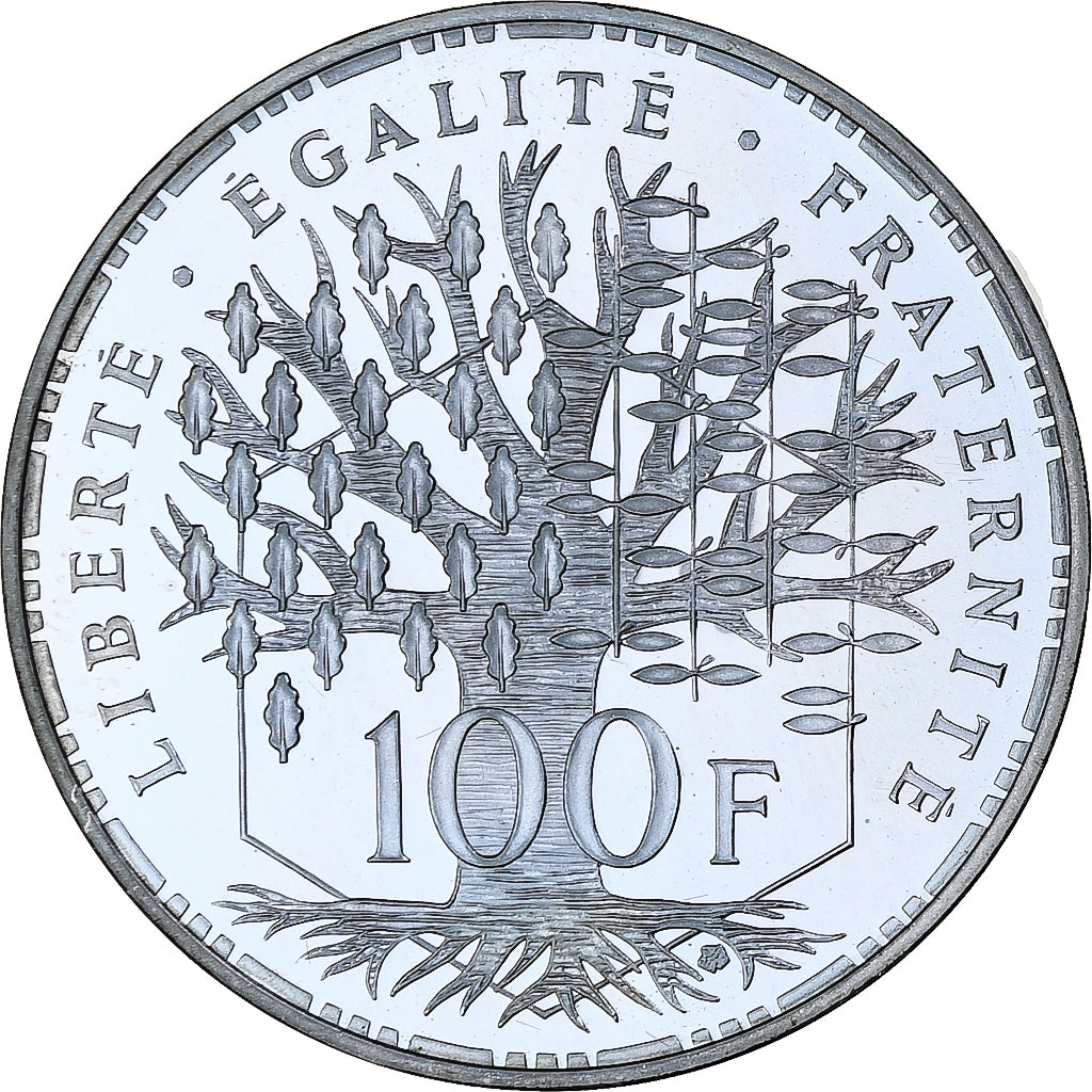 France, 100 Francs, Panthéon, 1982, MDP, Piéfort, Argent, FDC, Gadoury:232.P1