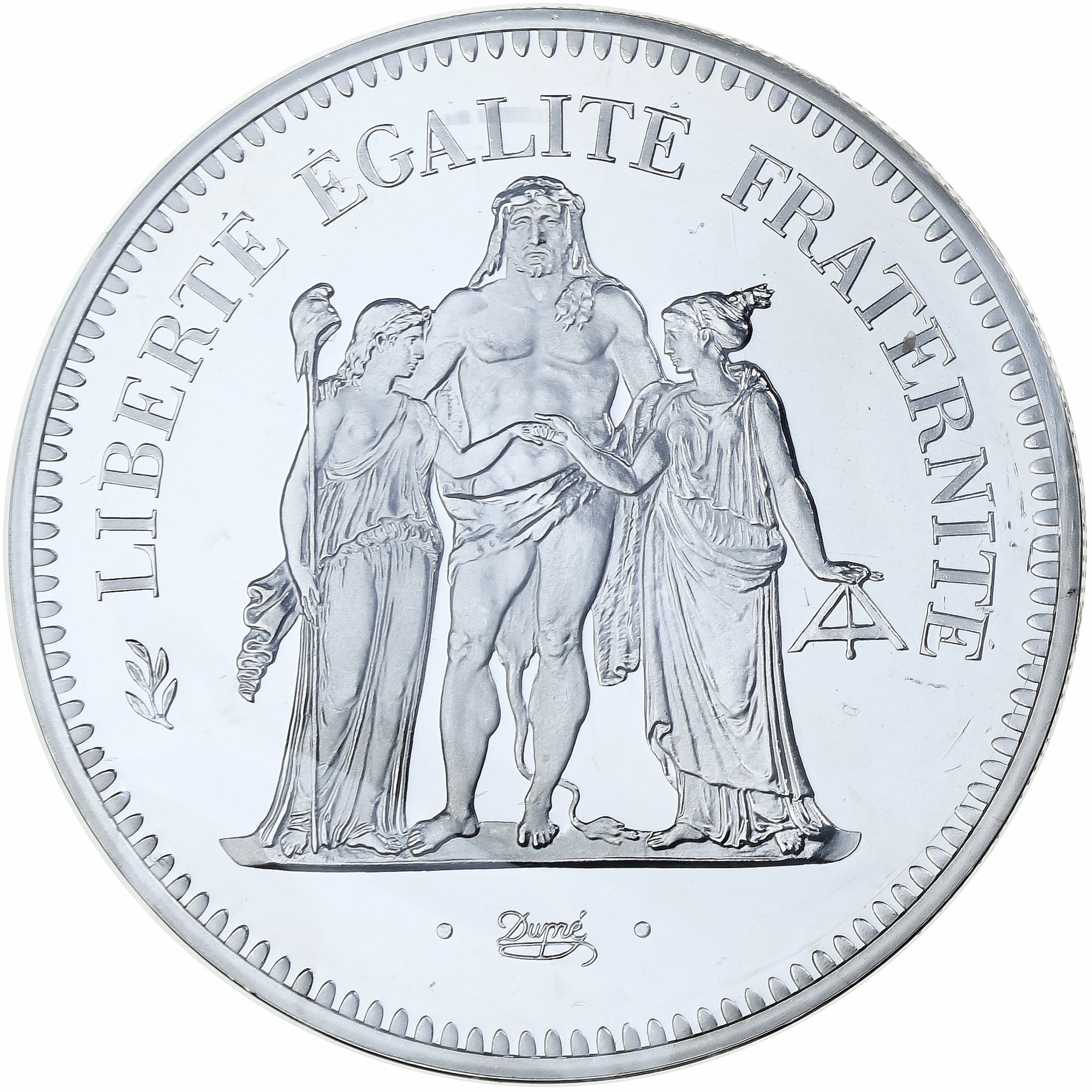Francia, 50 Francs, Hercule, 1977, MDP, Piéfort, Argento, FDC, Gadoury:223.P1