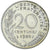 Francia, 20 Centimes, Marianne, 1975, MDP, Piéfort, Aluminio y cuproníquel