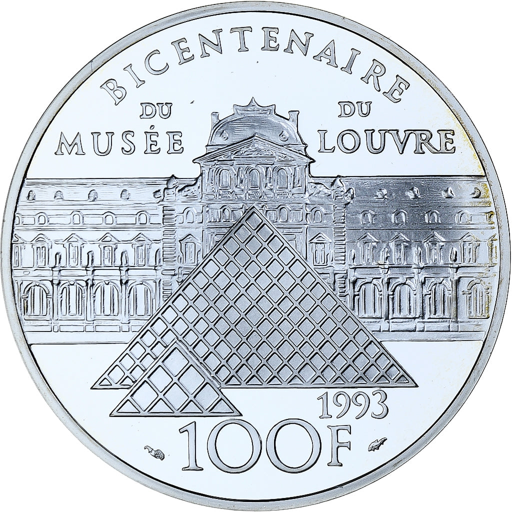 France, 100 Francs, Vénus de Milo, 1993, MDP, BE, Silver, MS(65-70)