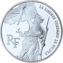 France, 100 Francs, Liberté guidant le peuple, 1993, MDP, BE, Silver, MS(65-70)