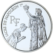France, 100 Francs, Sacre de Napoléon Ier, 1993, MDP, BE, Silver, MS(65-70)