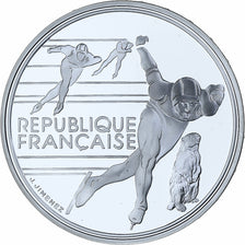 France, 100 Francs, 1992 Olympics, Albertville, Speed Skating, 1990, MDP, BE