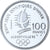 France, 100 Francs, Albertville 92, Slalom moderne, 1990, MDP, BE, Argent, FDC