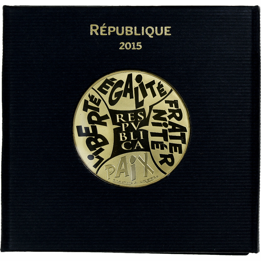 France, 500 Euro, Astérix - Valeurs de la République, Proof, 2015, MDP, Gold