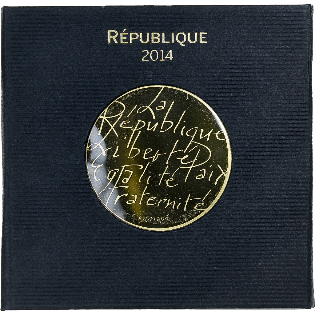 France, 500 Euro, Sempé - Valeurs de la République, BE, 2014, MDP, Or, FDC