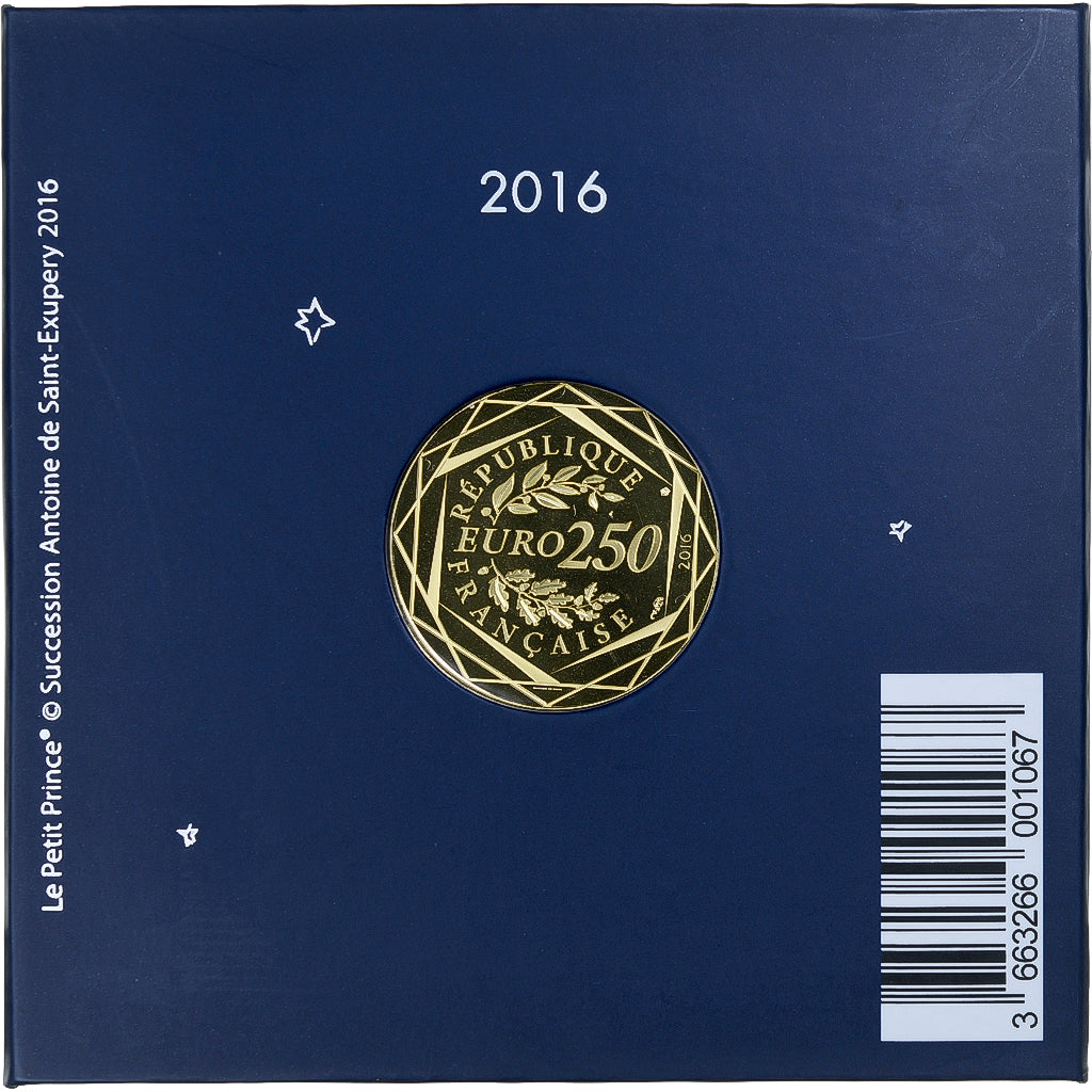 Frankrijk, 250 Euro, Le beau voyage du Petit Prince, 2016, MDP, Zilver, FDC