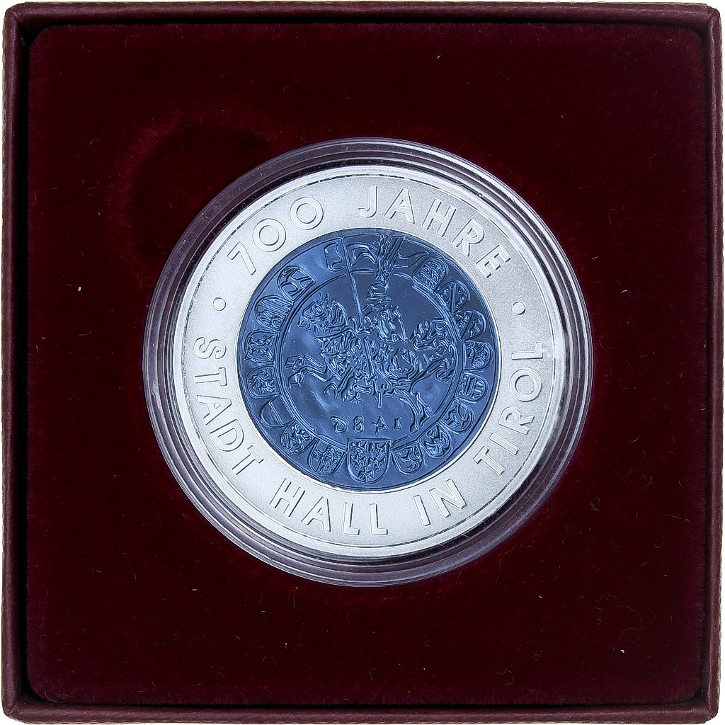 Austria, 25 Euro, 700th Anniversary, Hall in Tirol, 2003, Vienna, Bi-Metallic