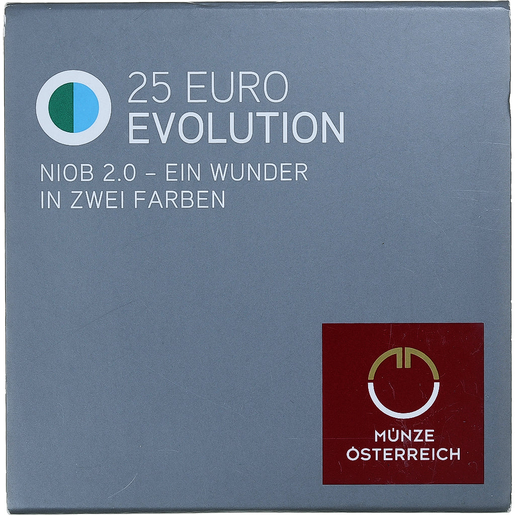 Austria, 25 Euro, Evolution, 2014, Vienna, Bi-Metallic, MS(65-70)