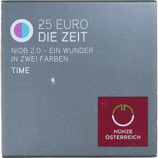 Austria, 25 Euro, Time, 2016, Vienna, Bi-Metallic, MS(65-70)