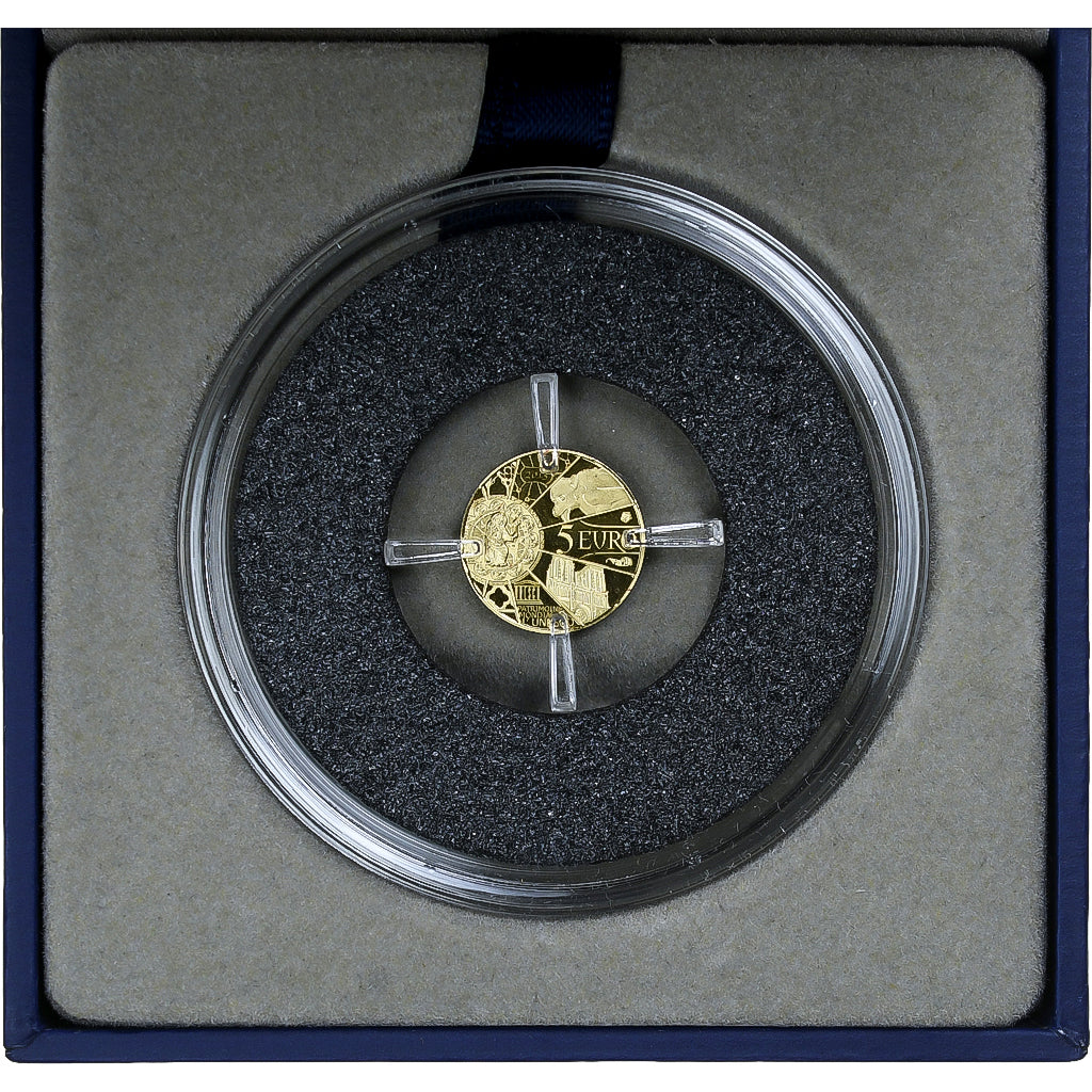 France, 5 Euro, Unesco, Notre-Dame de Paris, BE, 2013, MDP, Or, FDC