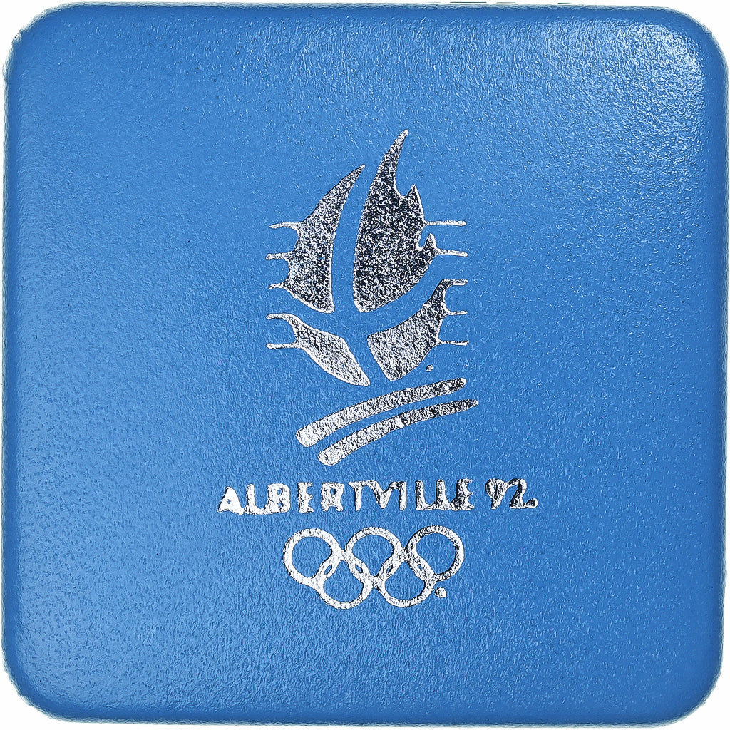 France, 100 Francs, 1992 Olympics, Albertville, Free-style Skiing, 1990, MDP