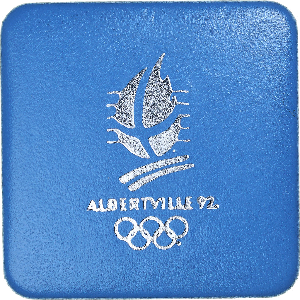France, 100 Francs, 1992 Olympics, Albertville, Slalom Skiing, 1990, MDP, BE