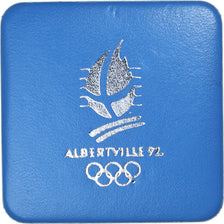 France, 100 Francs, 1992 Olympics, Albertville, Slalom Skiing, 1990, MDP, BE