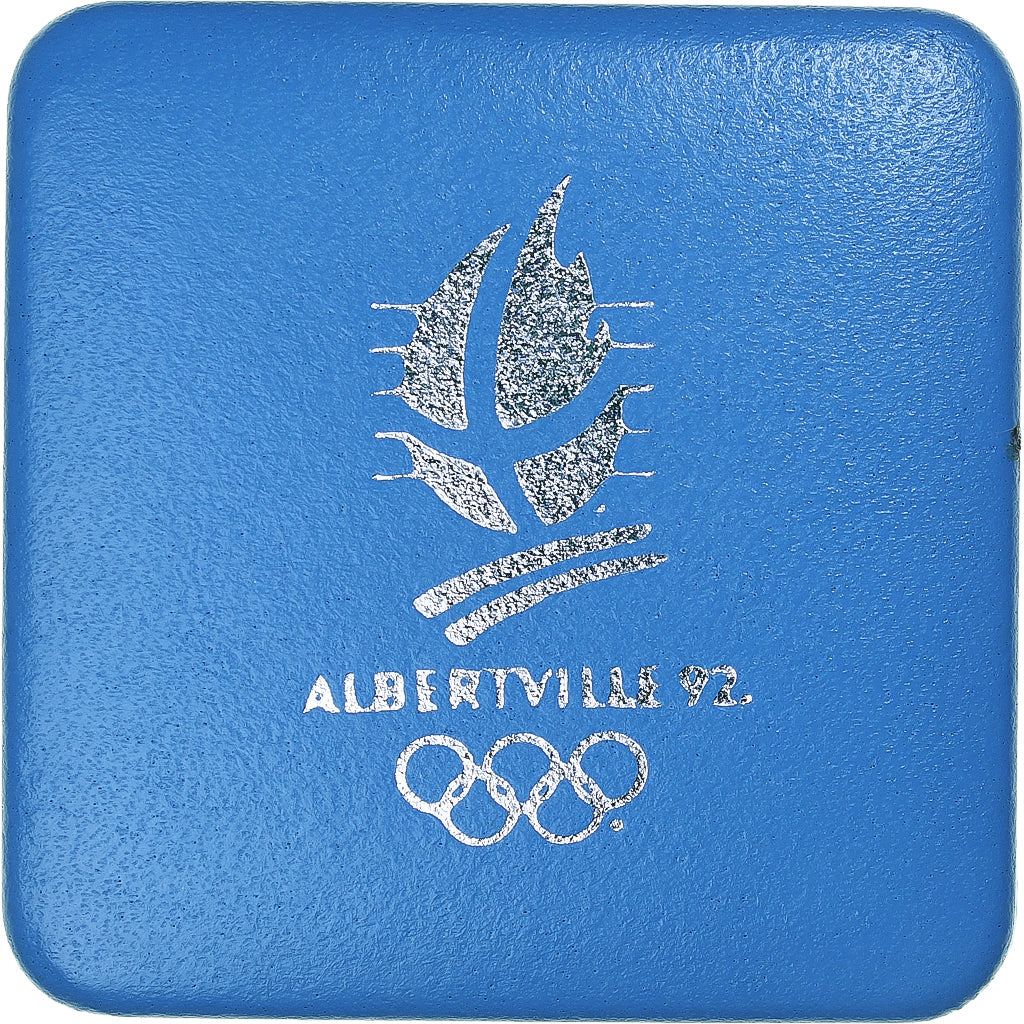France, 100 Francs, 1992 Olympics, Albertville, Speed Skating, 1990, MDP, BE