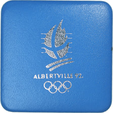 France, 100 Francs, 1992 Olympics, Albertville, Speed Skating, 1990, MDP, BE