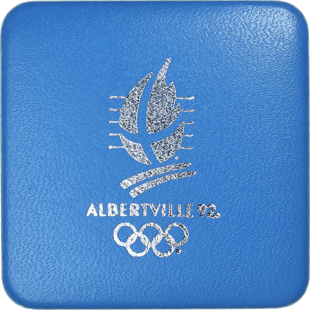 France, 100 Francs, Albertville 92, Patinage artistique, 1989, MDP, BE, Argent
