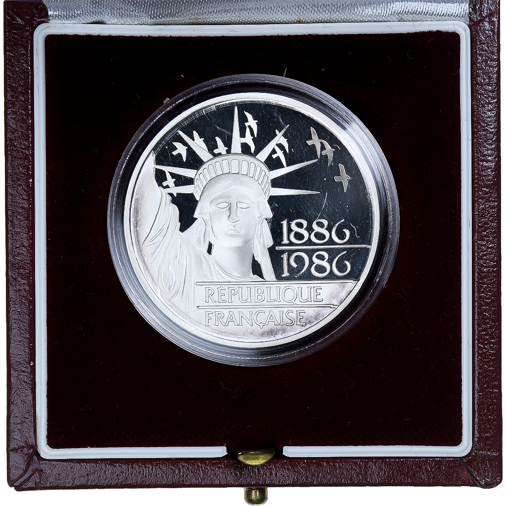 France, 100 Francs, Liberté, 1986, MDP, Proof, Silver, MS(65-70)