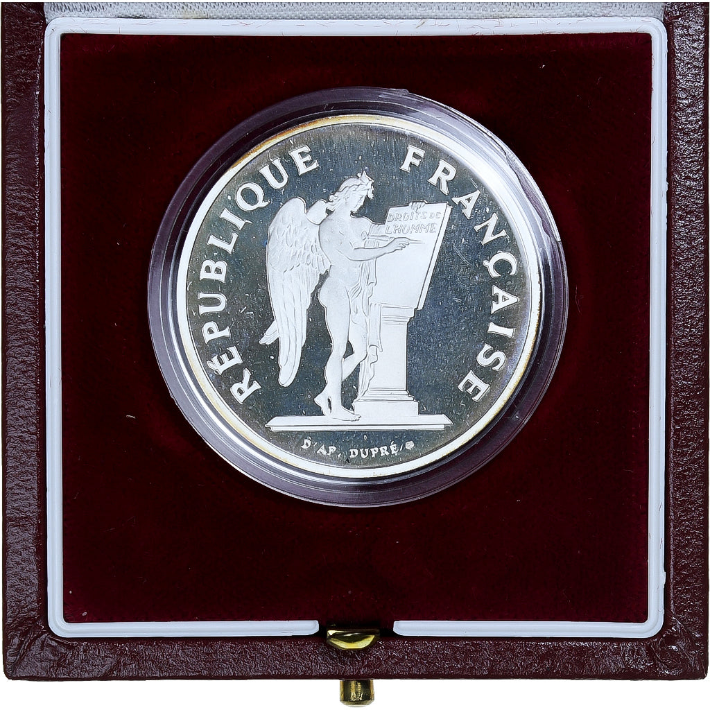 Francia, 100 Francs, Droits de l'Homme, 1989, MDP, FS, Argento, FDC