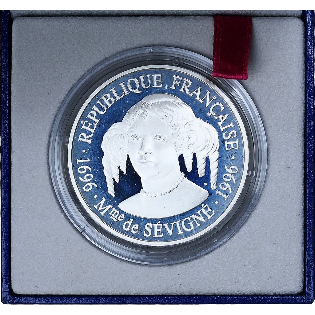 France, 100 Francs, Mme de Sévigné, 1996, MDP, Proof, Silver, MS(65-70)