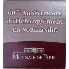 Frankreich, 1-1/2 Euro, 60th Anniversary, 6 June 1944, PP, 2004, MDP, Silber