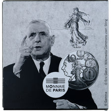 Francja, 10 Euro, 50e anniversaire du nouveau franc, Proof, 2020, MDP, Srebro